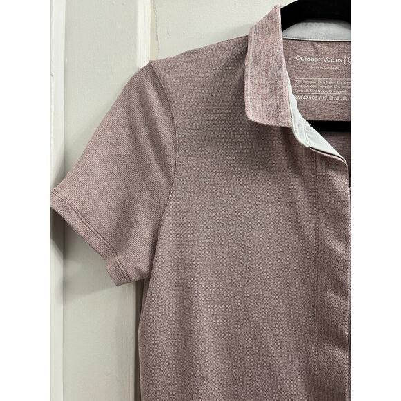 Outdoor Voices Players Polo Athletic Athleisure Dress Dusty Pink Bloom size M - Picture 4 of 5
